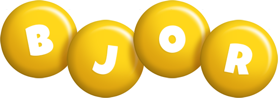 Bjor candy-yellow logo