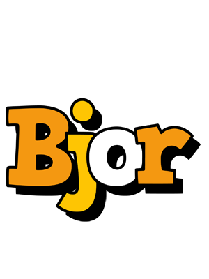 Bjor cartoon logo
