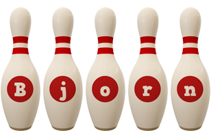 Bjorn bowling-pin logo