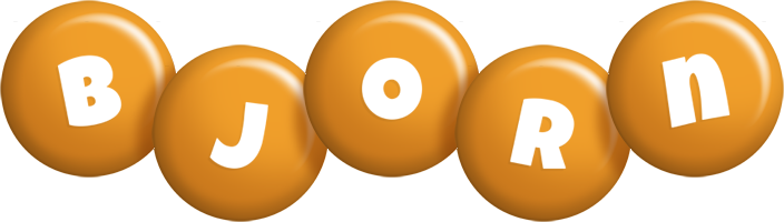 Bjorn candy-orange logo