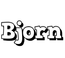 Bjorn snowing logo