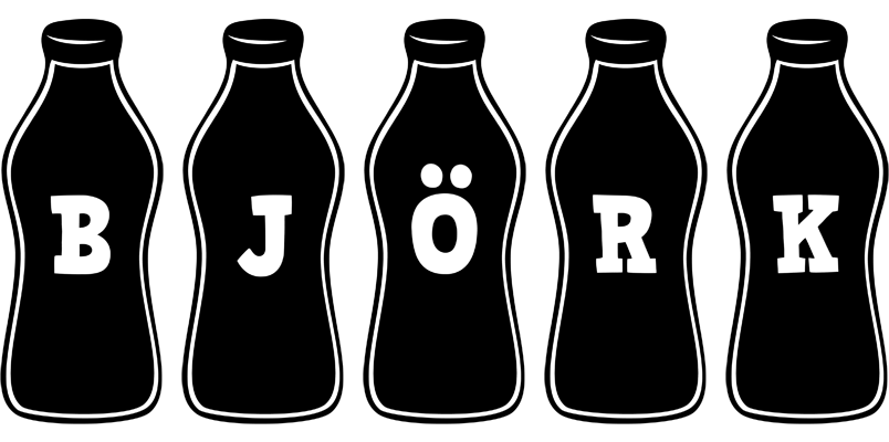 Björk bottle logo