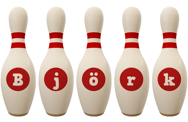 Björk bowling-pin logo