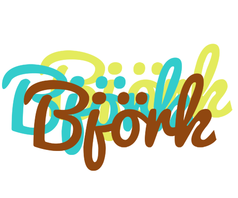 Björk cupcake logo