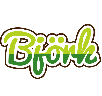 Björk golfing logo