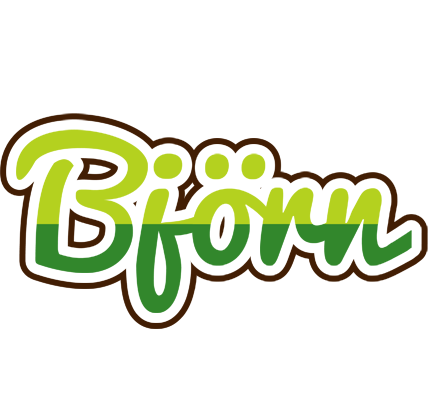 Björn golfing logo