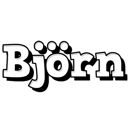 Björn snowing logo