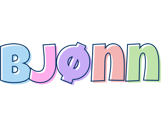 Bjønn pastel logo