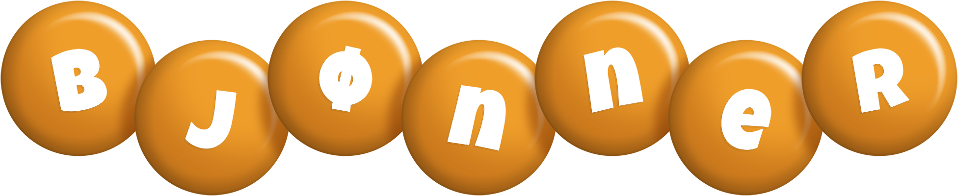 Bjønner candy-orange logo