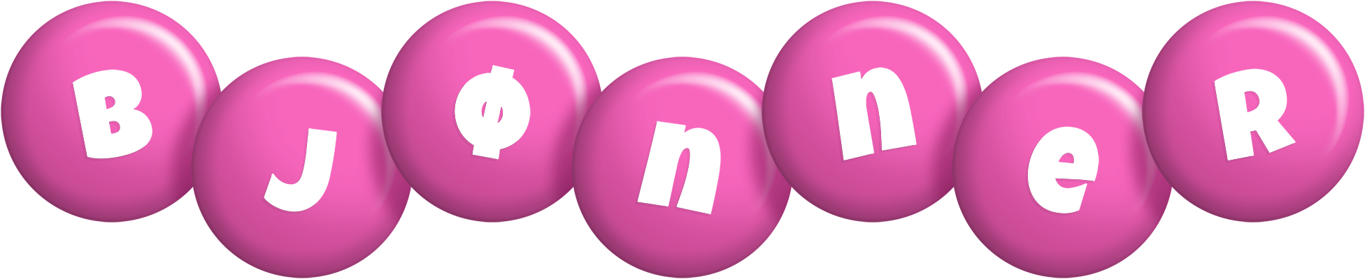 Bjønner candy-pink logo