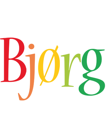 Bjørg birthday logo