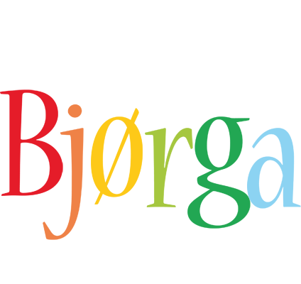 Bjørga birthday logo