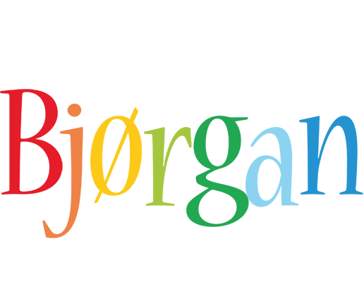 Bjørgan birthday logo