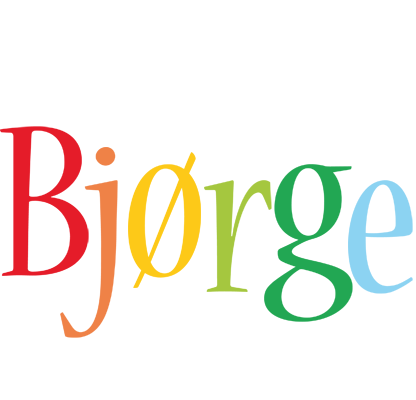 Bjørge birthday logo