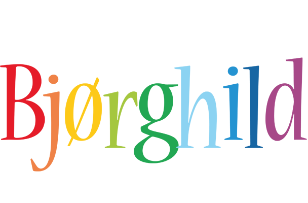 Bjørghild birthday logo