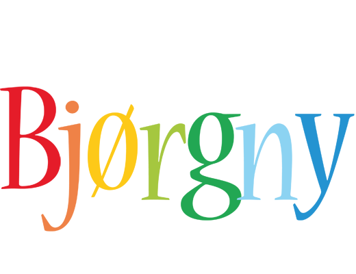 Bjørgny birthday logo