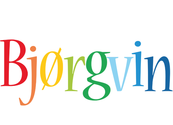 Bjørgvin birthday logo