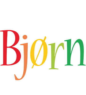 Bjørn birthday logo