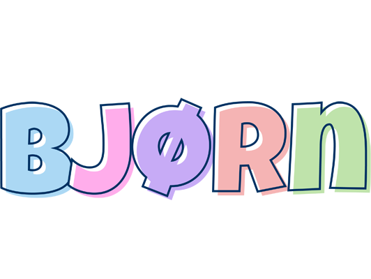 Bjørn pastel logo