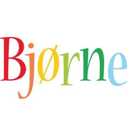 Bjørne birthday logo