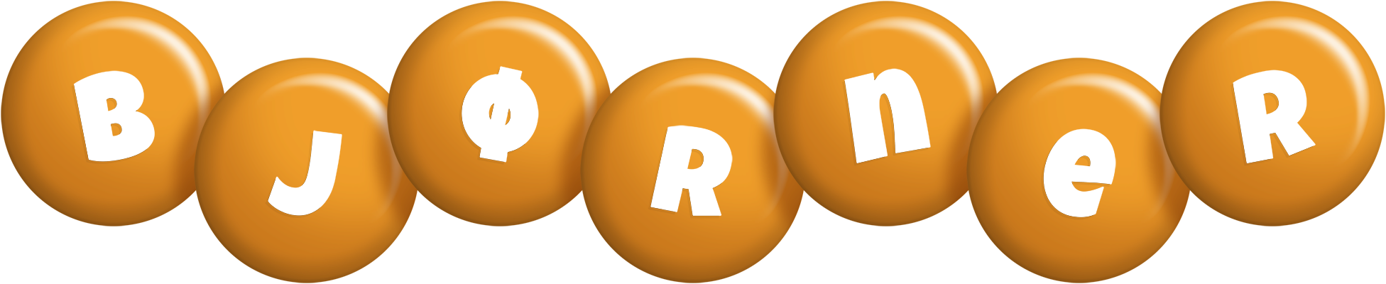 Bjørner candy-orange logo