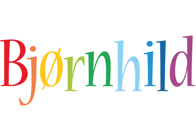 Bjørnhild birthday logo