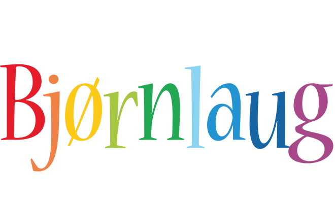 Bjørnlaug birthday logo