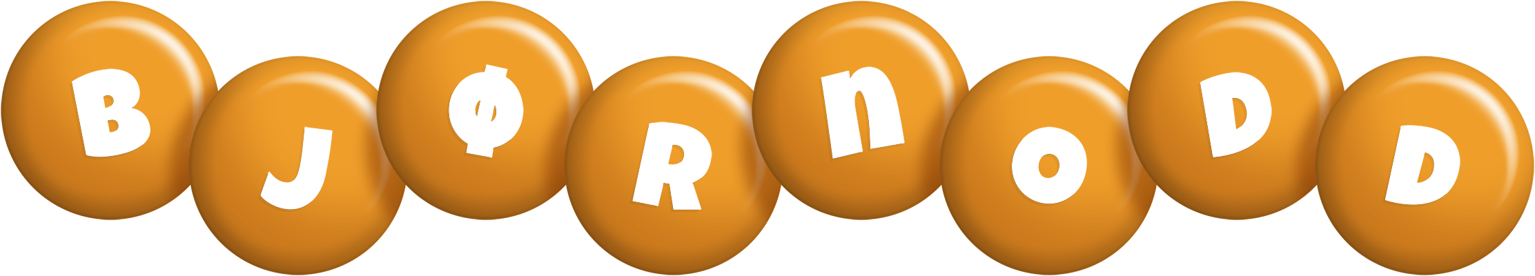 Bjørnodd candy-orange logo