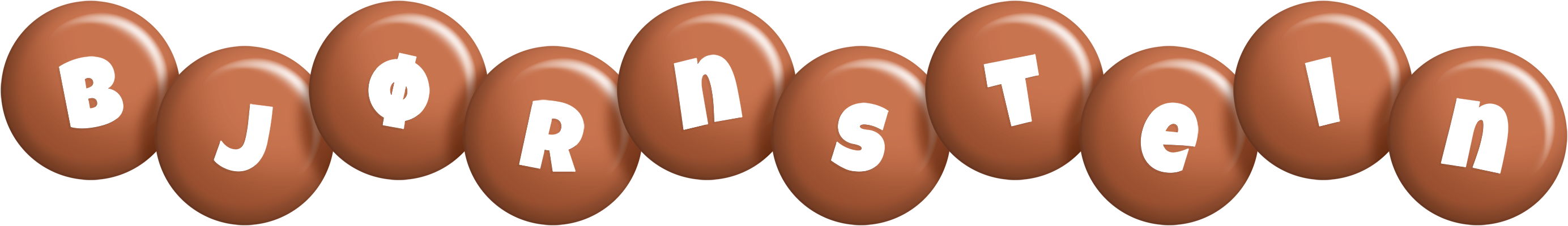 Bjørnstein candy-brown logo