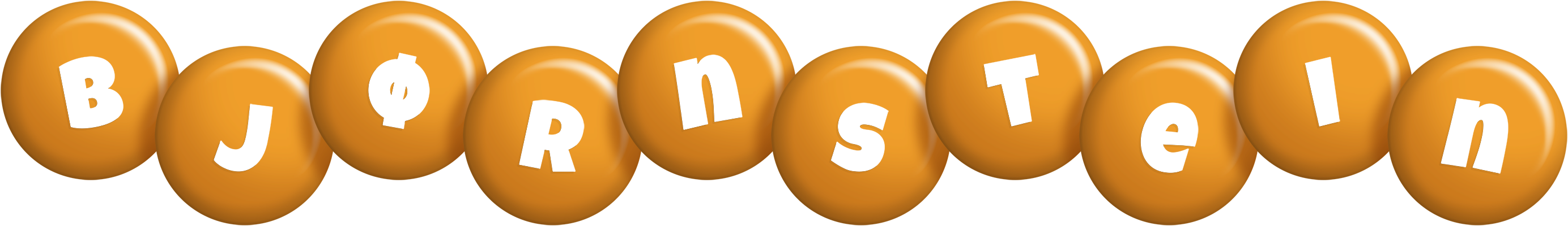 Bjørnstein candy-orange logo