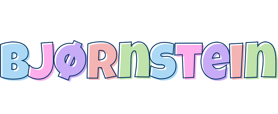 Bjørnstein pastel logo