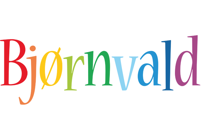 Bjørnvald birthday logo