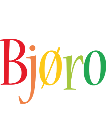 Bjøro birthday logo
