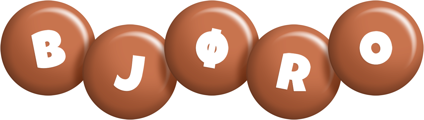 Bjøro candy-brown logo