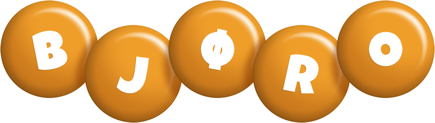Bjøro candy-orange logo