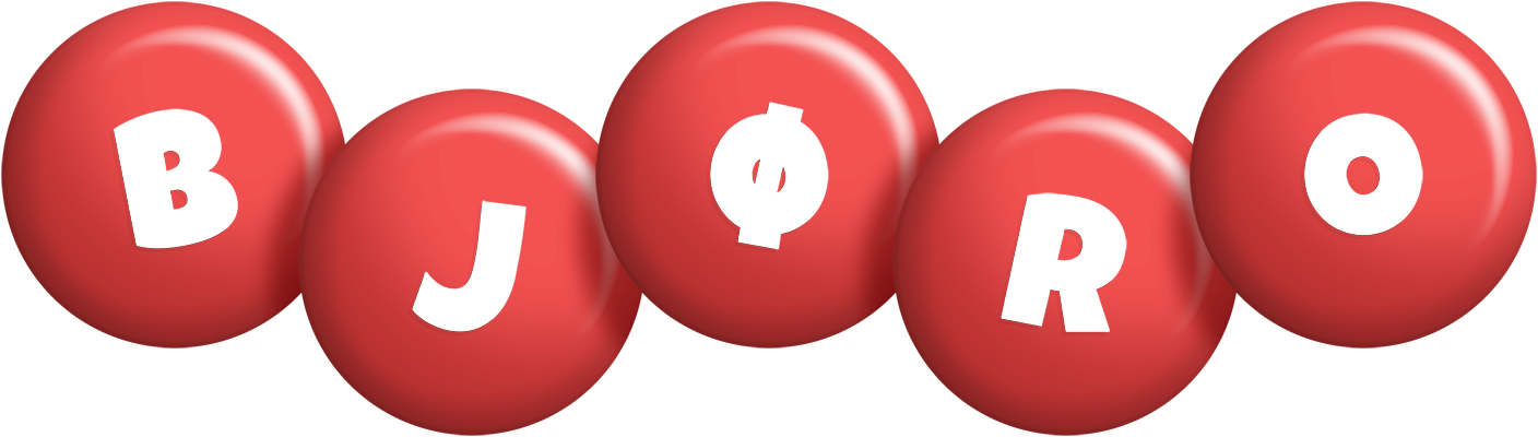 Bjøro candy-red logo