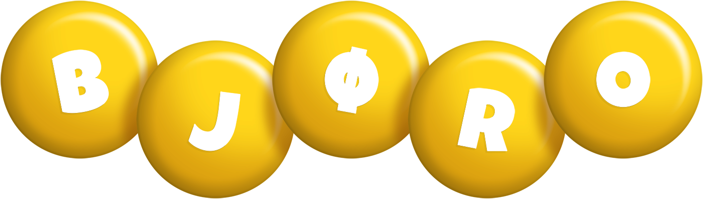 Bjøro candy-yellow logo