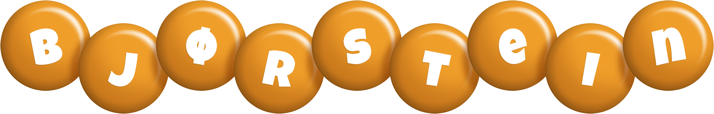 Bjørstein candy-orange logo