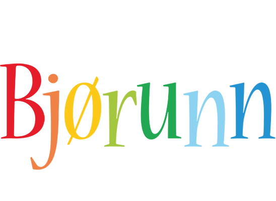 Bjørunn birthday logo