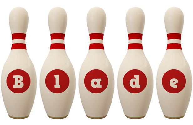Blade bowling-pin logo