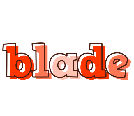 Blade paint logo