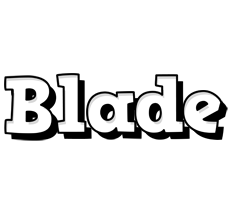 Blade snowing logo