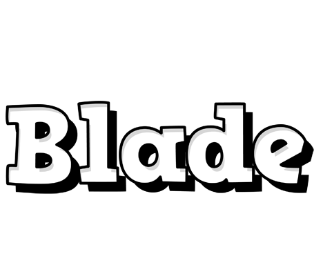 Blade snowing logo