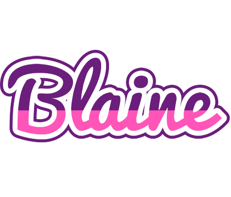 Blaine cheerful logo