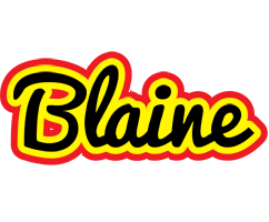 Blaine flaming logo