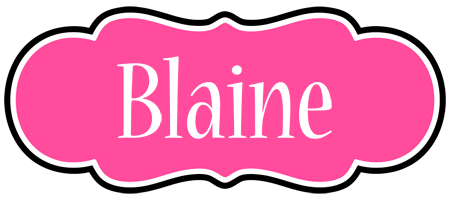 Blaine invitation logo