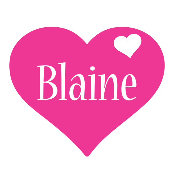 Blaine love-heart logo