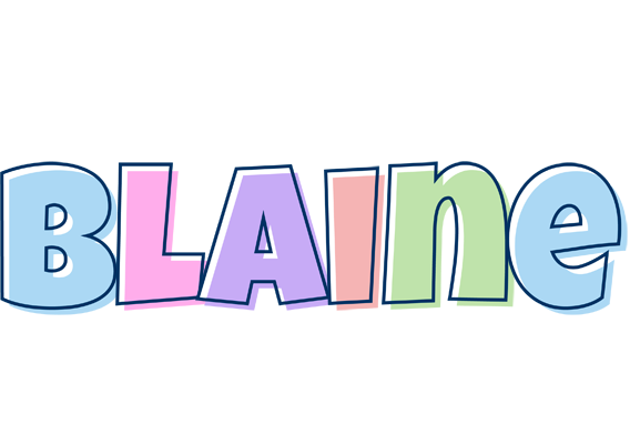 Blaine pastel logo