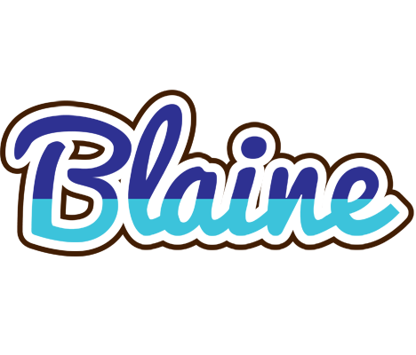 Blaine raining logo