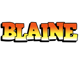Blaine sunset logo